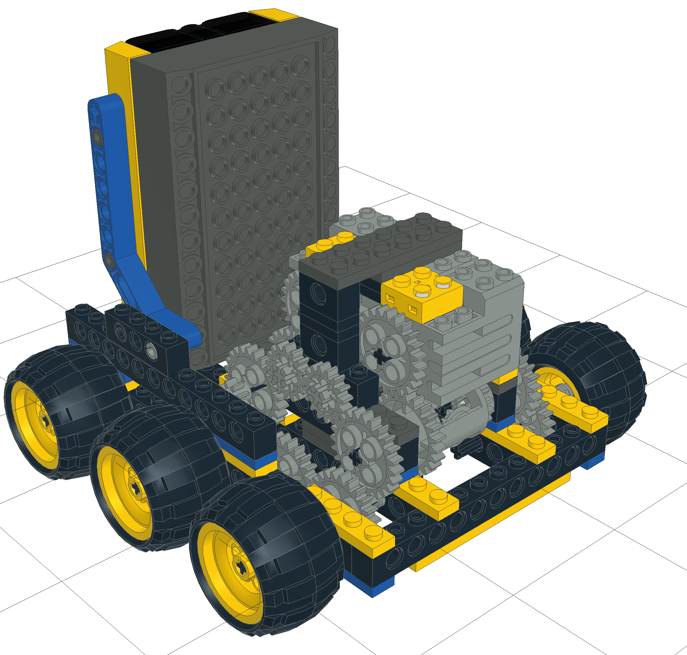 Lego RCX based buggy using the Adder Subtractor Drive Principle