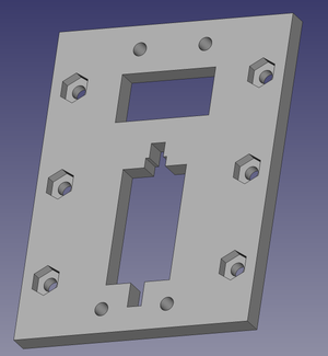 Attachment plate concept before changes