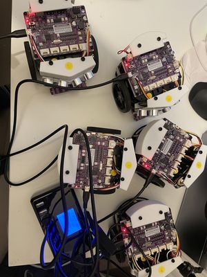 My charger quickly charging 5 robots