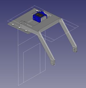 FreeCAD design of the upper arm section