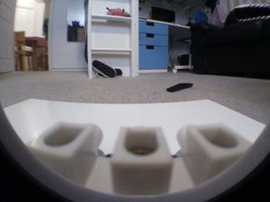 Camera view from the robot