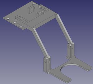 FreeCAD design of the grabber assembly