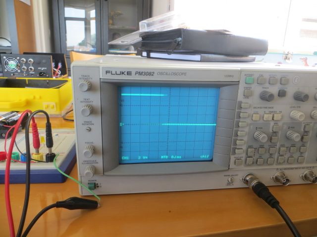 CNC Power board trace on Oscilloscope - fast time base