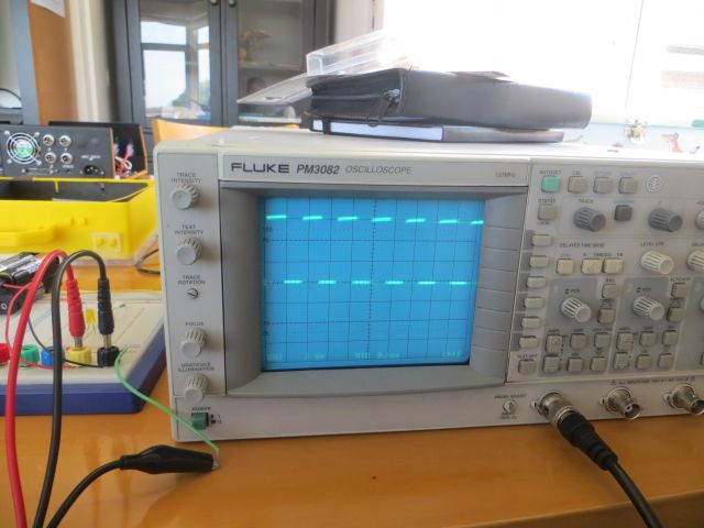 CNC Power board trace on Oscilloscope - Slower time base