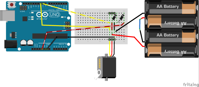 Arduino with AA batteries