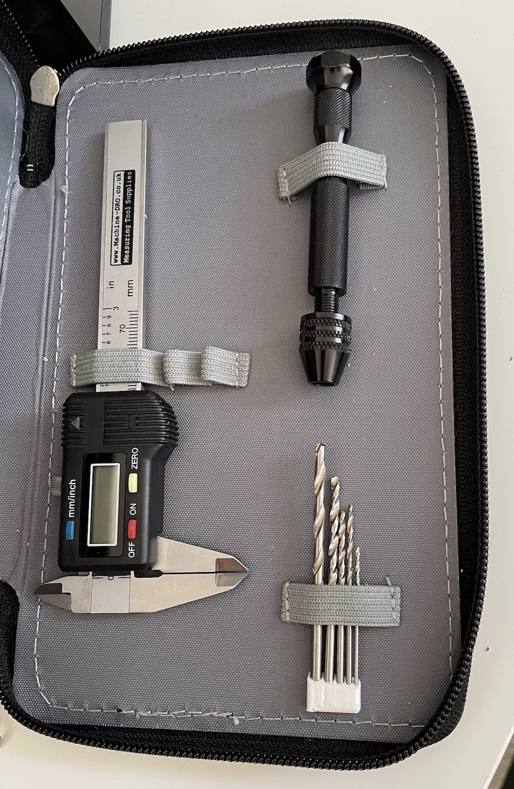 The Tiny Toolkit with the drill parts