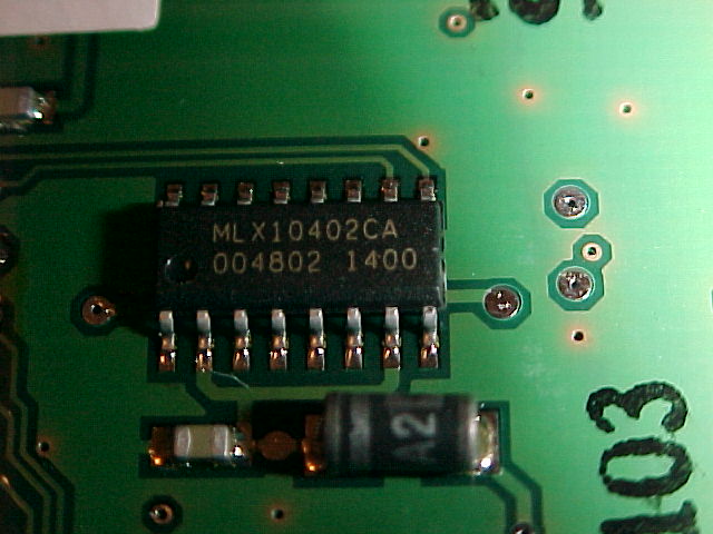 A close up of the Motor Driver Chip used on the RCX.