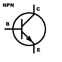 NPN transistor symbol